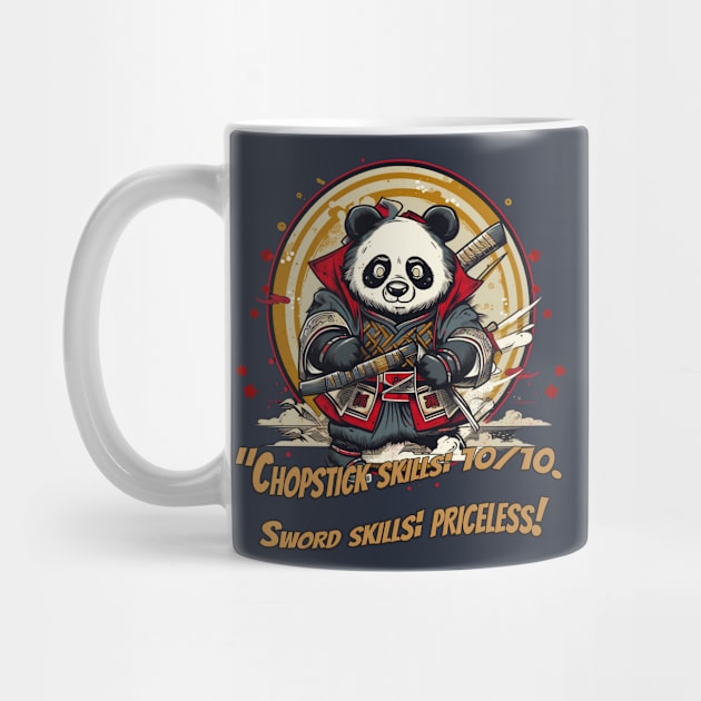 Samurai Panda - Bold and Fierce Japanese Warrior Design by ABART BY ALEXST 